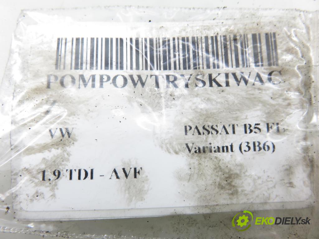 VW PASSAT B5.5 Variant (3B6) KOMBI 2002 96,00 1.9 TDI PD 130 - AVF 1896,00 Vstrekovač 038130073AR ; 0414720214 (Vstrekovač paliva)