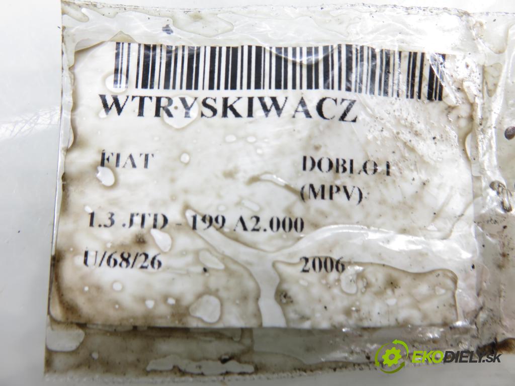 FIAT DOBLO nadwozie wielkoprzestrzenne (MPV) (119_, 223_) KOMBIVAN 2006 55,00 1.3 JTD - 199 A2.000 1248,00 vstrekovač 0445110183 (Vstrekovač paliva)