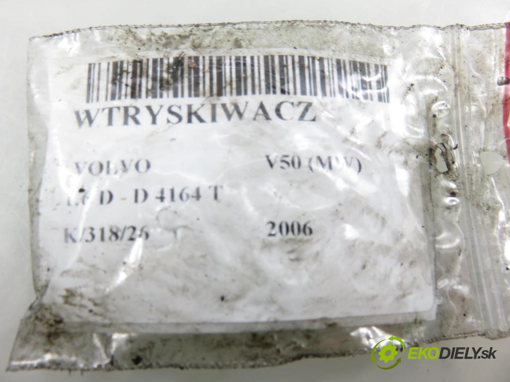 VOLVO V50 (MW) KOMBI 2006 80,00 1.6 D - 109  D 4164 T 1560,00 vstrekovač 0445110259 (Vstrekovač paliva)