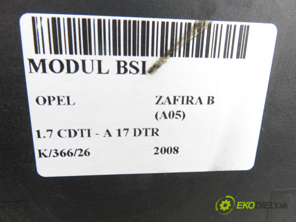 OPEL ZAFIRA B (A05) MINIVAN 2008 92,00 1.7 CDTI - A 17 DTR 1686,00 MODUL BSI 13220831HQ
