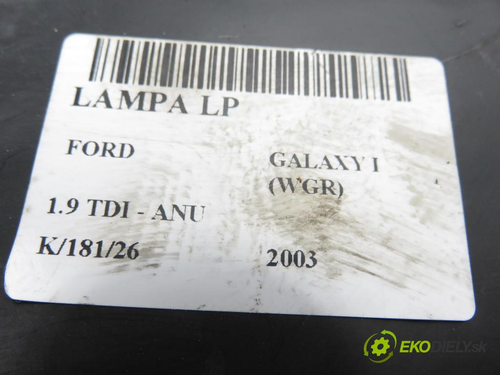 FORD GALAXY (WGR) MINIVAN 2003 66,00 1.9 TDI PD 90 - ANU 1896,00 světlo LP 7M5941015N ; YM2113005EJ ; 0301183201