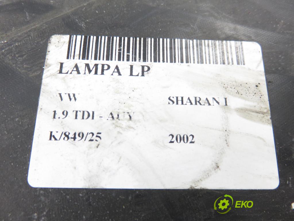 VW SHARAN (7M8, 7M9, 7M6) MINIVAN 2002 85,00 1.9 TDI PD 115 - AUY 1896,00 světlo LP 7M3941017