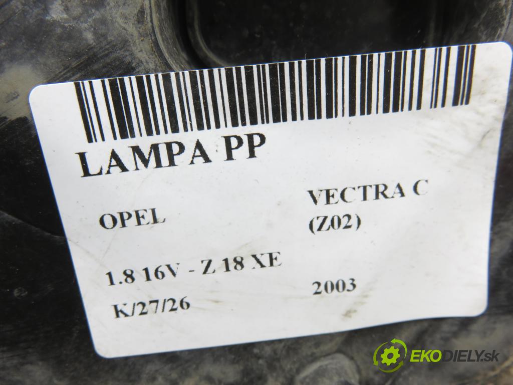 OPEL VECTRA C (Z02) SEDAN 2003 90,00 1.8 16V 122 - Z 18 XE 1796,00 světlo PP 