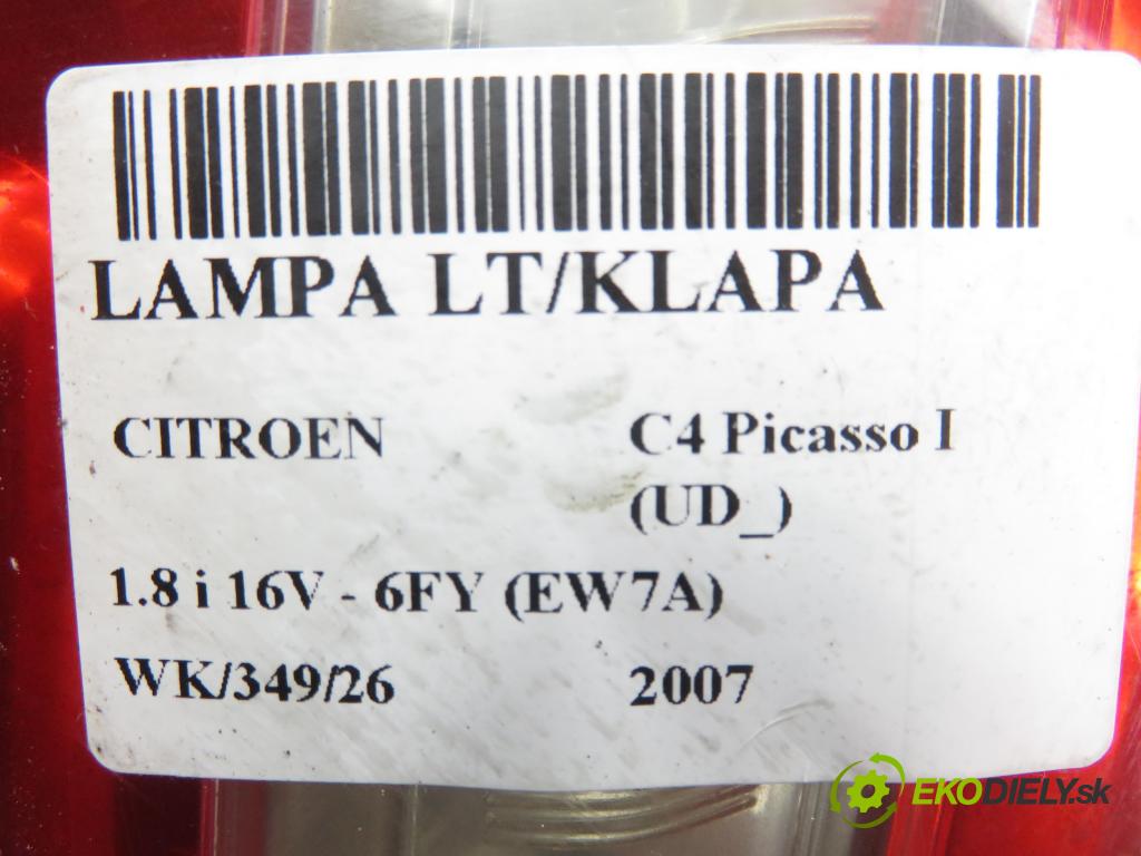 CITROEN C4 Picasso I (UD_) MINIVAN 2007 92,00 1.8 i 16V - 6FY (EW7A) 1749,00 Svetlo ľavé zadné kufor 9653547777