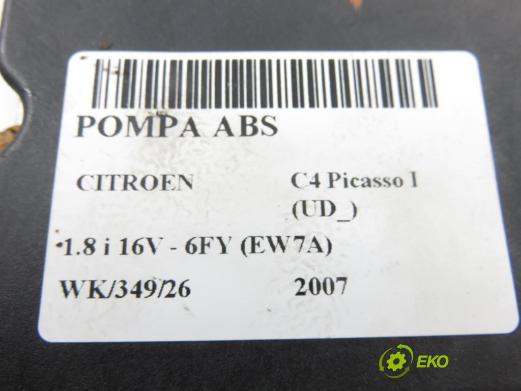 CITROEN C4 Picasso I (UD_) MINIVAN 2007 92,00 1.8 i 16V - 6FY (EW7A) 1749,00 pumpa ABS 9661963780 (Pumpa ABS)
