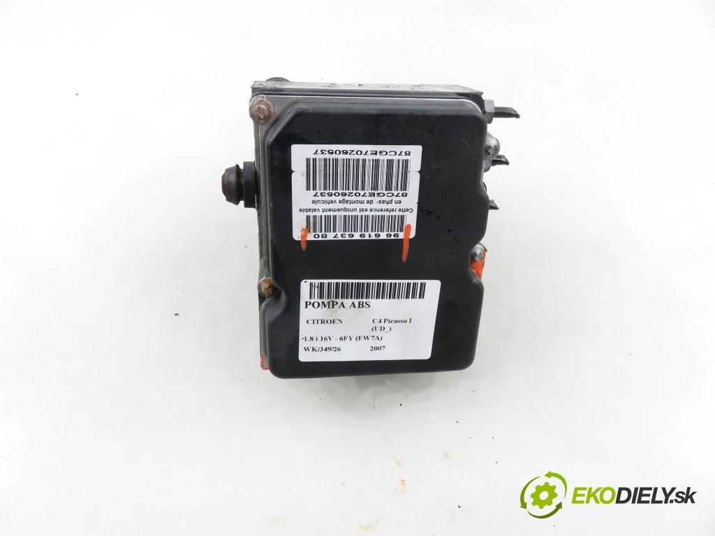 CITROEN C4 Picasso I (UD_) MINIVAN 2007 92,00 1.8 i 16V - 6FY (EW7A) 1749,00 Pumpa ABS 9661963780 (Pumpa ABS)