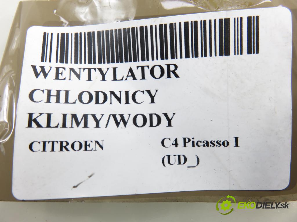 CITROEN C4 Picasso I (UD_) MINIVAN 2007 92,00 1.8 i 16V - 6FY (EW7A) 1749,00 ventilátor chladič PODNEBÍ / VODA 
