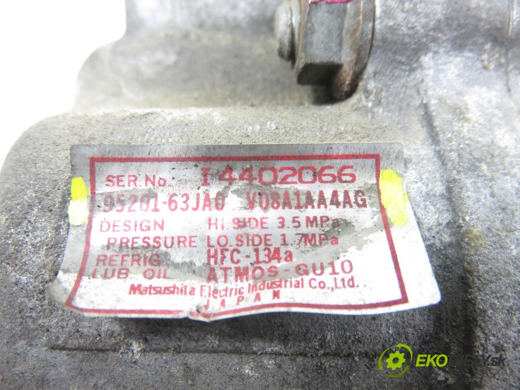 SUZUKI SWIFT III (MZ, EZ) HB 2006 68,00 1.3 4x4 (RS 413) - M13A 1328,00 KOMPRESOR: klimatizácie 9520163JA1 ; V08A1AA4AG (Kompresor klimatizácie)