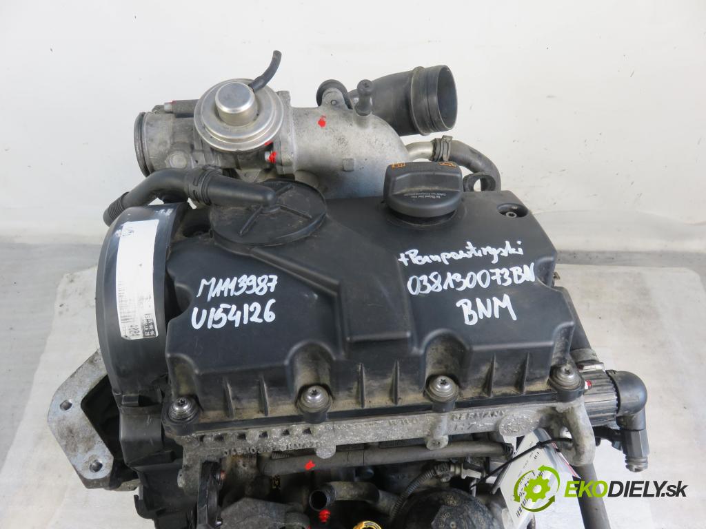 VW POLO (9N_) HB 2006 51,00 1.4 TDI - BNM 1422,00 Motor DIESEL BNM