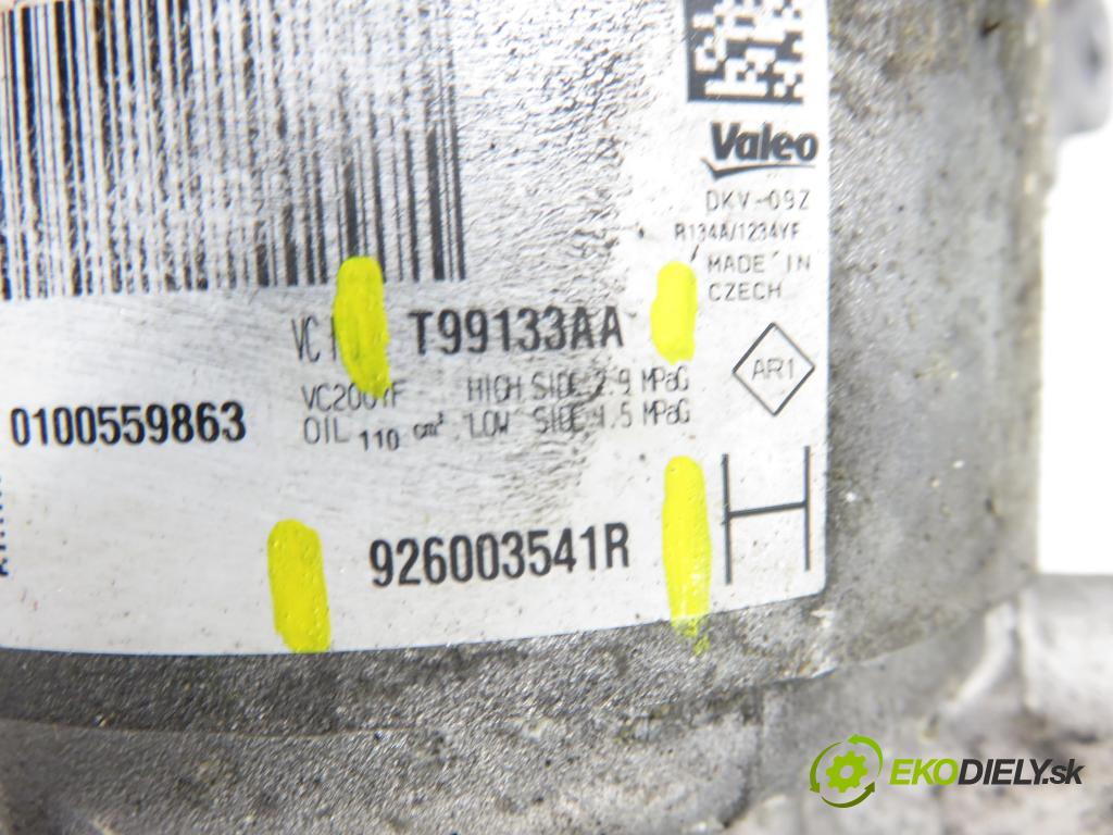 DACIA DUSTER (HM_) SUV 2021 74,00 1.0 TCe 100 (HMMT) 999,00 KOMPRESOR: klimatizácie T99133AA ; 926003541R (Kompresor klimatizácie)