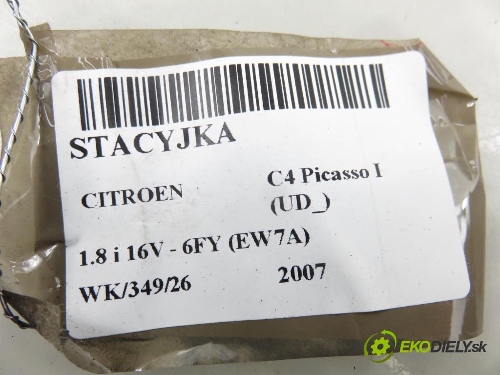 CITROEN C4 Picasso I (UD_) MINIVAN 2007 92,00 1.8 i 16V - 6FY (EW7A) 1749,00 spinačka 9663123380 (Spínacia skrinka)