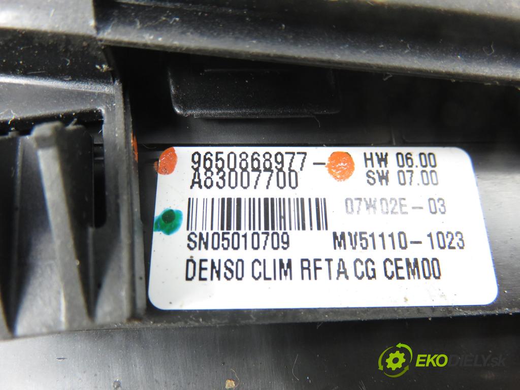 CITROEN C4 Picasso I (UD_) MINIVAN 2007 92,00 1.8 i 16V - 6FY (EW7A) 1749,00 Panel topení KLIMATRONIK 9650868977