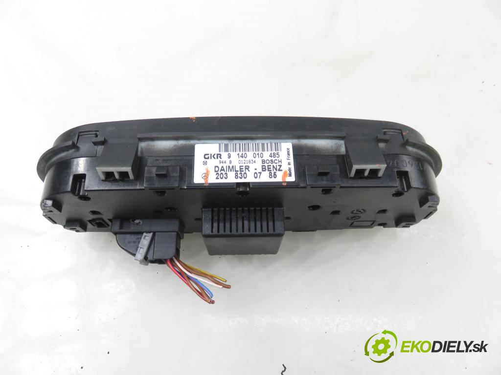 MERCEDES-BENZ KLASA C coupe (CL203) COUPE 2001 120,00 C 200 Kompressor (203.745) - M 111.955 1998,00 Panel topení KLIMATRONIK 2038300785