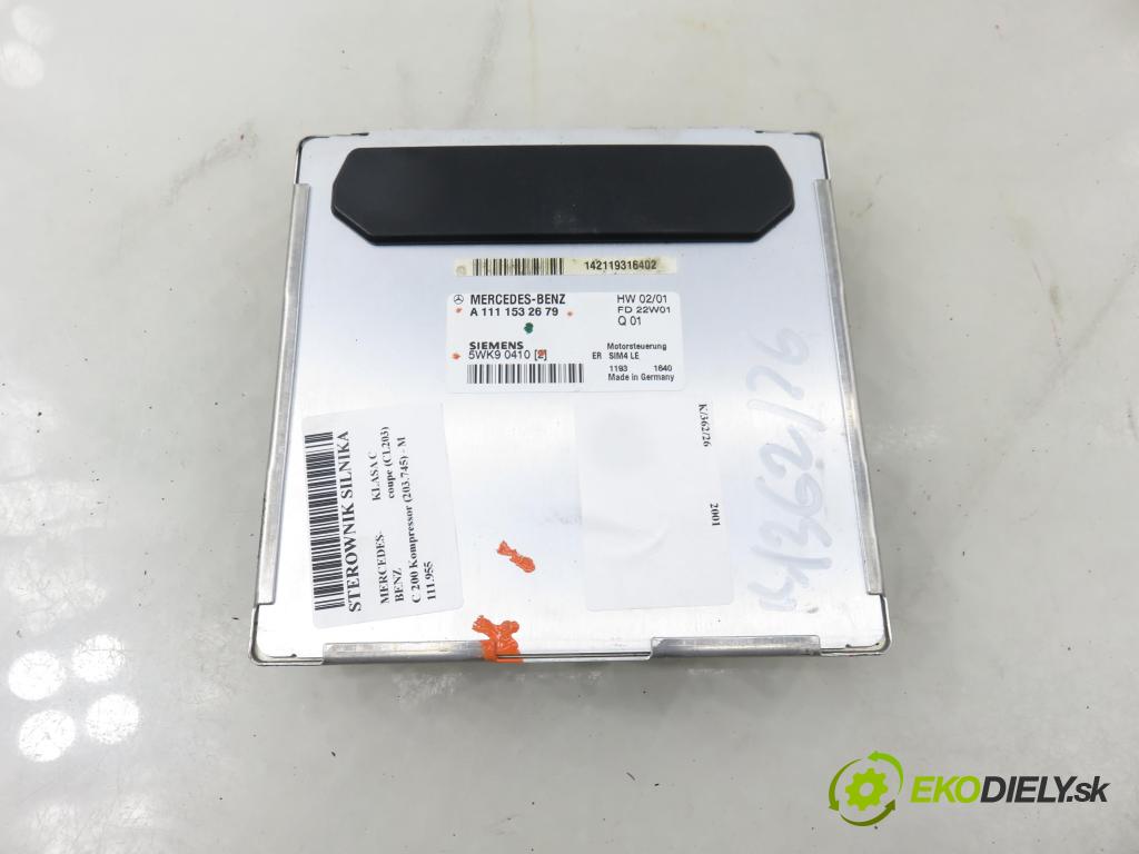 MERCEDES-BENZ KLASA C coupe (CL203) COUPE 2001 120,00 C 200 Kompressor (203.745) - M 111.955 1998,00 Riadiaca jednotka Motor A1111532679