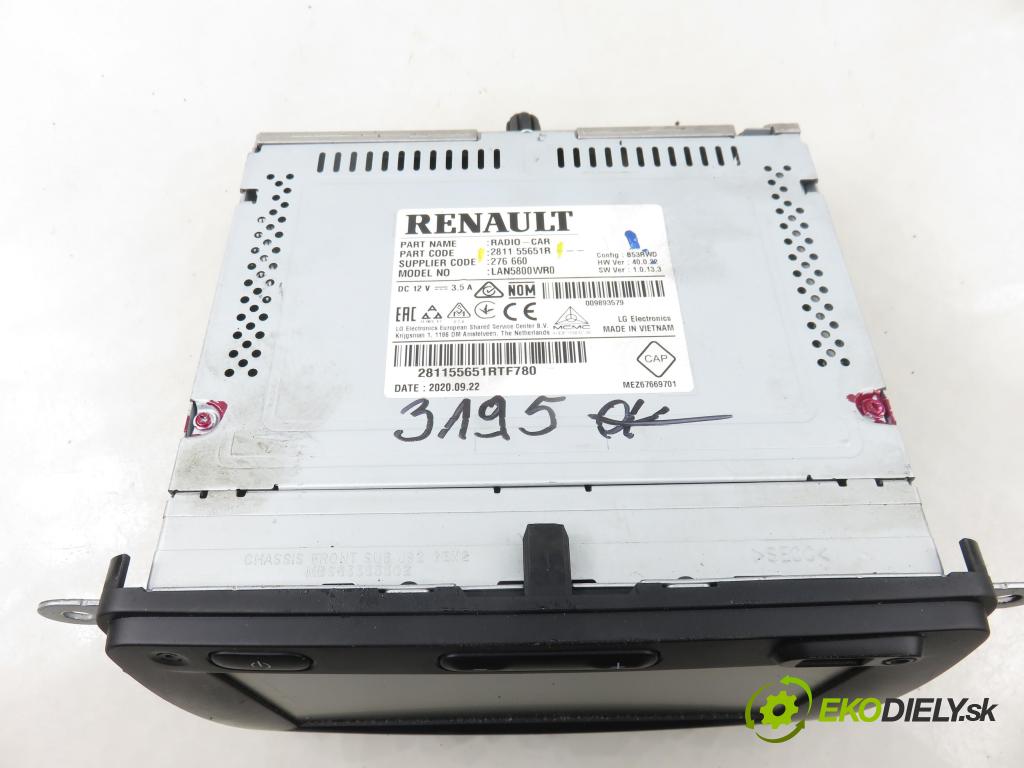 DACIA DUSTER (HM_) SUV 2021 74,00 1.0 TCe 100 (HMMT) 999,00 RADIO 281155651R