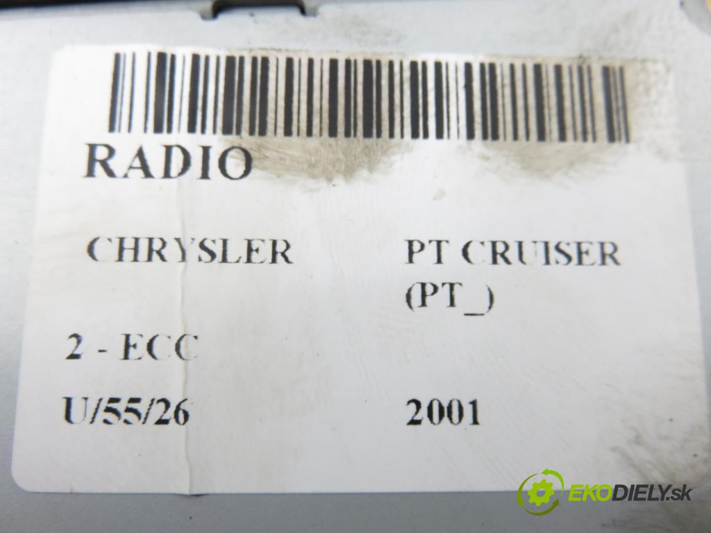 CHRYSLER PT CRUISER (PT_) MINIVAN 2001 104,00 2 - ECC 1996,00 RADIO CD modul P04858543AFA