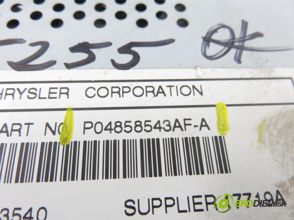 CHRYSLER PT CRUISER (PT_) MINIVAN 2001 104,00 2 - ECC 1996,00 RADIO CD Modul P04858543AFA