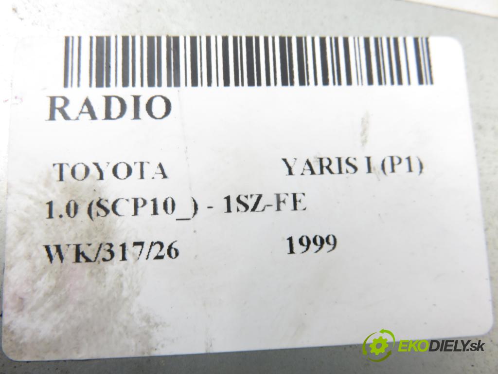 TOYOTA YARIS (_P1_) HB 1999 50,00 1.0 VVT- i 68 - 1SZ-FE 998,00 RADIO CD 8612052030