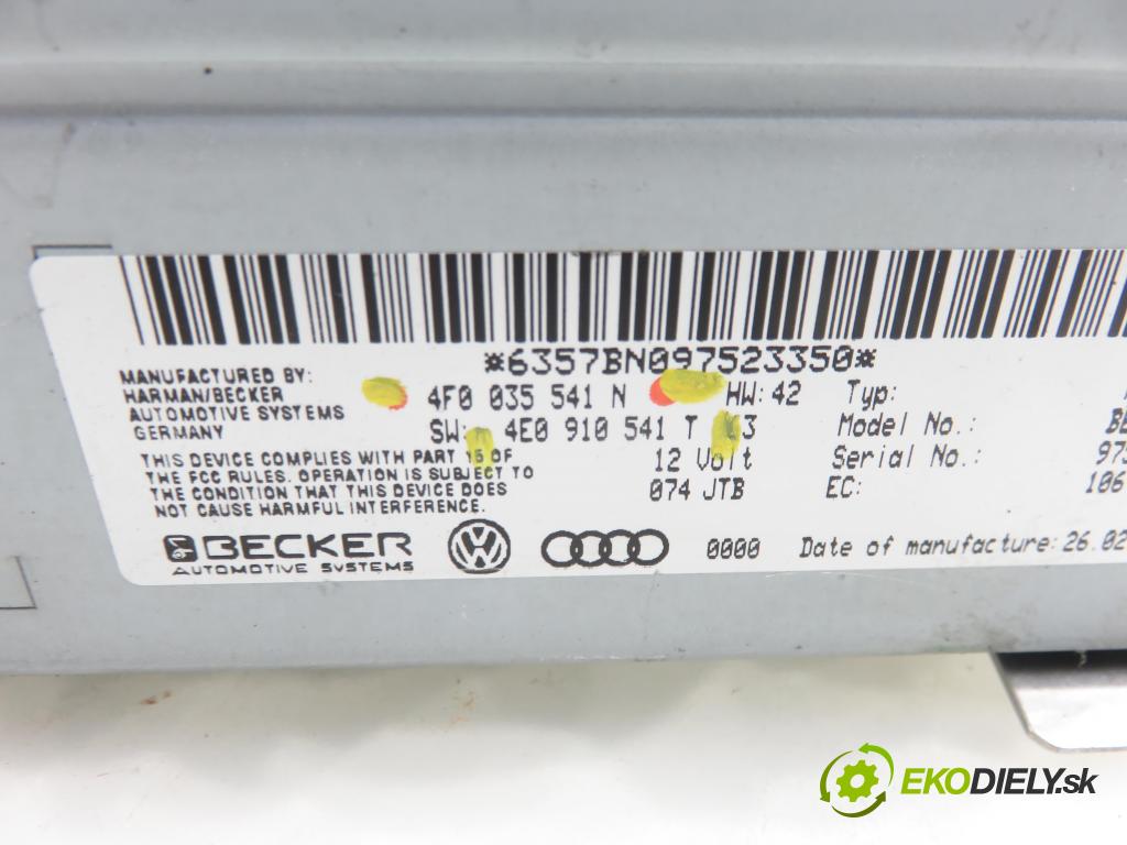 AUDI A4 Avant (8K5, B8) KOMBI 2008 100,00 2.0 TDI - CAGB 1968,00 TUNER ROZHLAS: 4F0035541N ; 4E0910541T