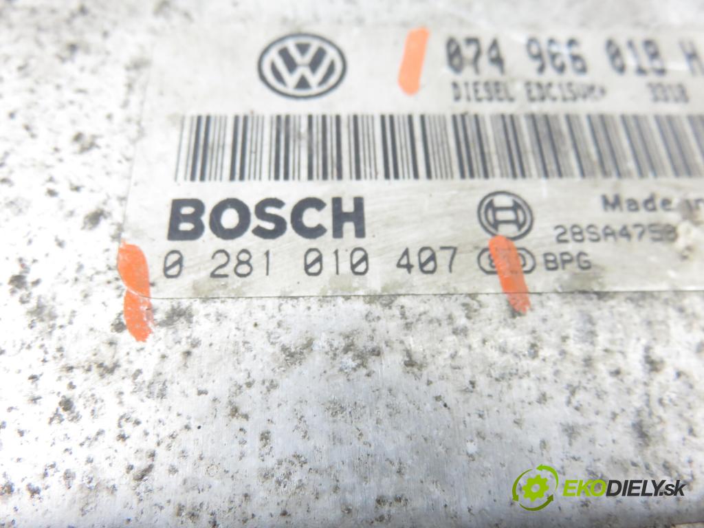 VW LT 28-46 II Skrzynia (2DA, 2DD, 2DH) FURGON 2002 80,00 2.5 TDI - ANJ 2461,00 Riadiaca jednotka Motor 074906018H ; 0281010407