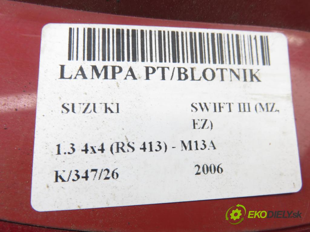 SUZUKI SWIFT III (MZ, EZ) HB 2006 68,00 1.3 4x4 (RS 413) - M13A 1328,00 světlo pravé zadní P4476R