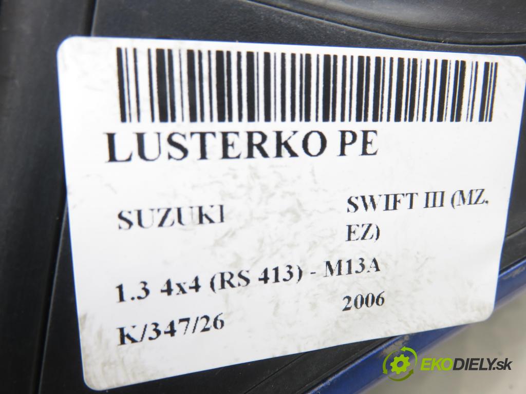 SUZUKI SWIFT III (MZ, EZ) HB 2006 68,00 1.3 4x4 (RS 413) - M13A 1328,00 Spätné zrkadlo