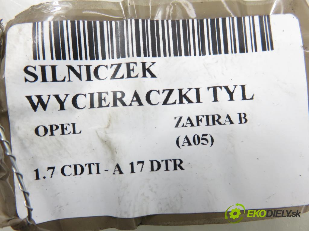 OPEL ZAFIRA B (A05) MINIVAN 2008 92,00 1.7 CDTI - A 17 DTR 1686,00 Motorček stierače zadné 53125212 ; 13145548