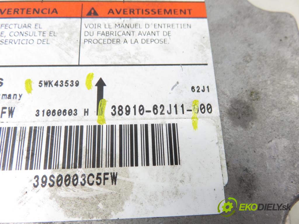 SUZUKI SWIFT III (MZ, EZ) HB 2006 68,00 1.3 4x4 (RS 413) - M13A 1328,00 MODUL air BAG 3891062J11 ; 5WK43539