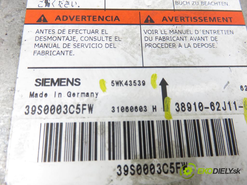 SUZUKI SWIFT III (MZ, EZ) HB 2006 68,00 1.3 4x4 (RS 413) - M13A 1328,00 MODUL air BAG 3891062J11 ; 5WK43539