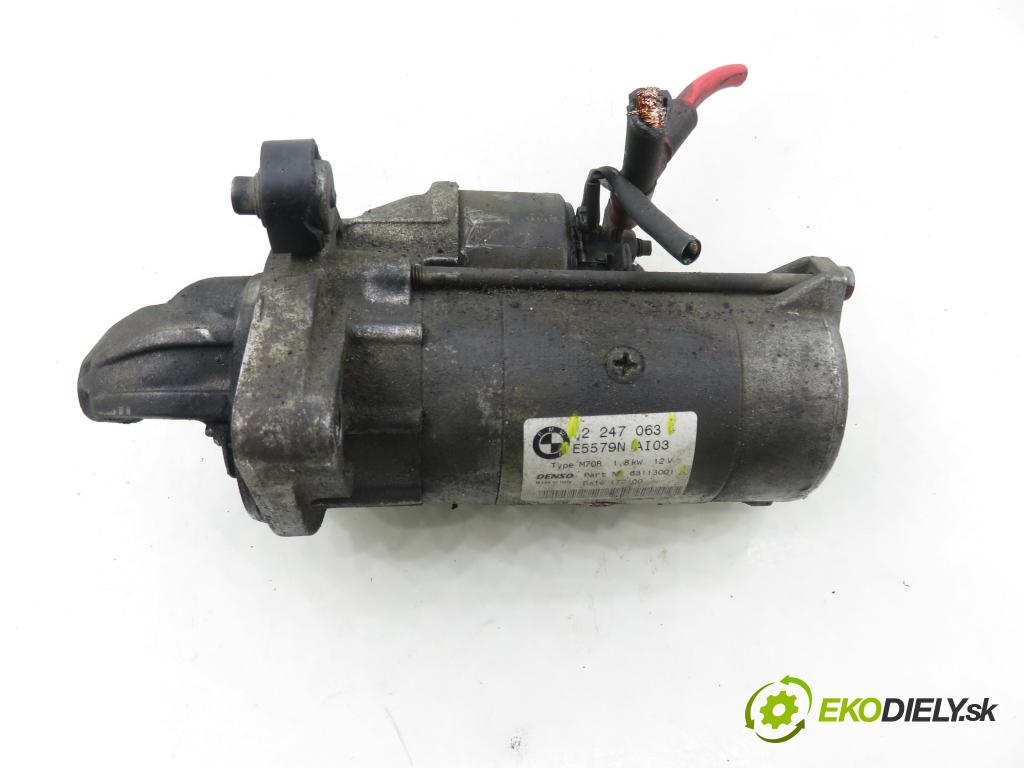 BMW 3 (E46) SEDAN 2001 100,00 320 d 136 - M47 D20 (204D1) 1951,00 Štartér 2247063 ; E5579N ; 63113001 (Štartér)