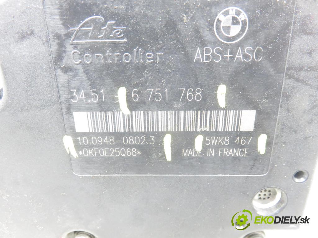 BMW 3 (E46) SEDAN 2001 100,00 320 d 136 - M47 D20 (204D1) 1951,00 Pumpa ABS 6751768 ; 10094808023 ; 6751767 (Pumpa ABS)