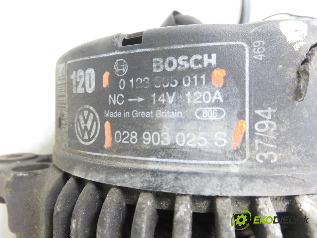 VW GOLF III (1H1) HB 1994 66,00 1.9 TDI 90 - 1Z 1896,00 Alternátor 028903025S ; 0123505011 (Alternátor)