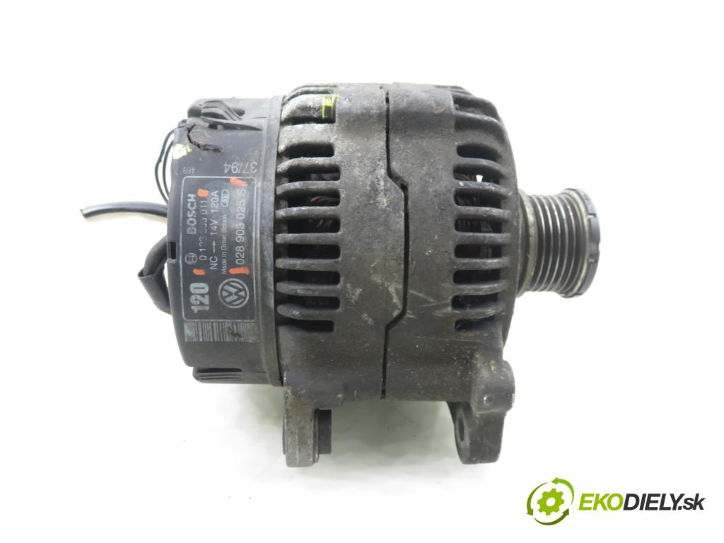 VW GOLF III (1H1) HB 1994 66,00 1.9 TDI 90 - 1Z 1896,00 Alternátor 028903025S ; 0123505011 (Alternátor)
