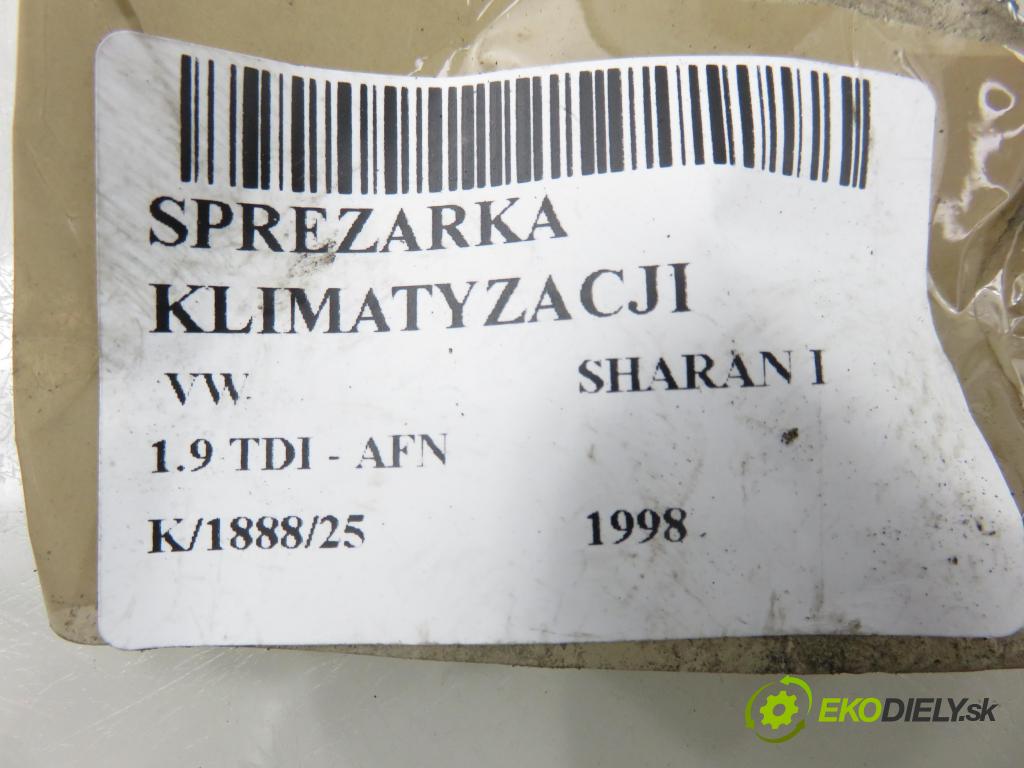 VW SHARAN (7M8, 7M9, 7M6) MINIVAN 1998 81,00 1.9 TDI 110 - AFN 1896,00 KOMPRESOR: klimatizace 7M0820803D ; SD7V16 (Kompresor klimatizace)