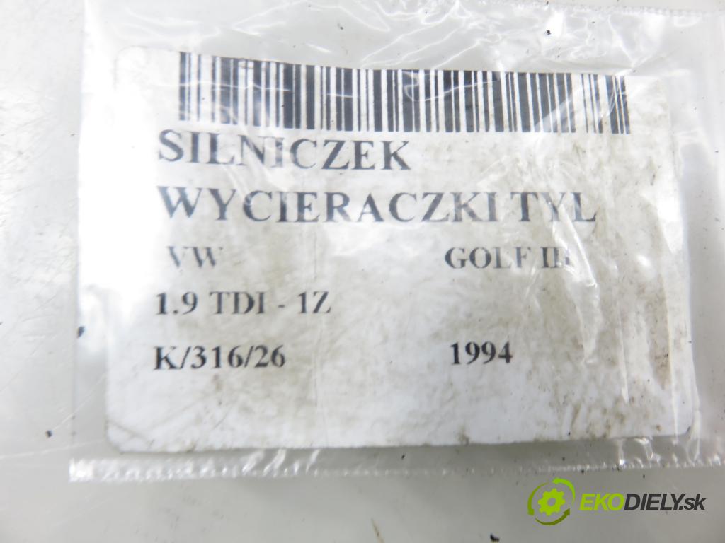 VW GOLF III (1H1) HB 1994 66,00 1.9 TDI 90 - 1Z 1896,00 motorek stěrače ZADNÍ: 1H6955713A