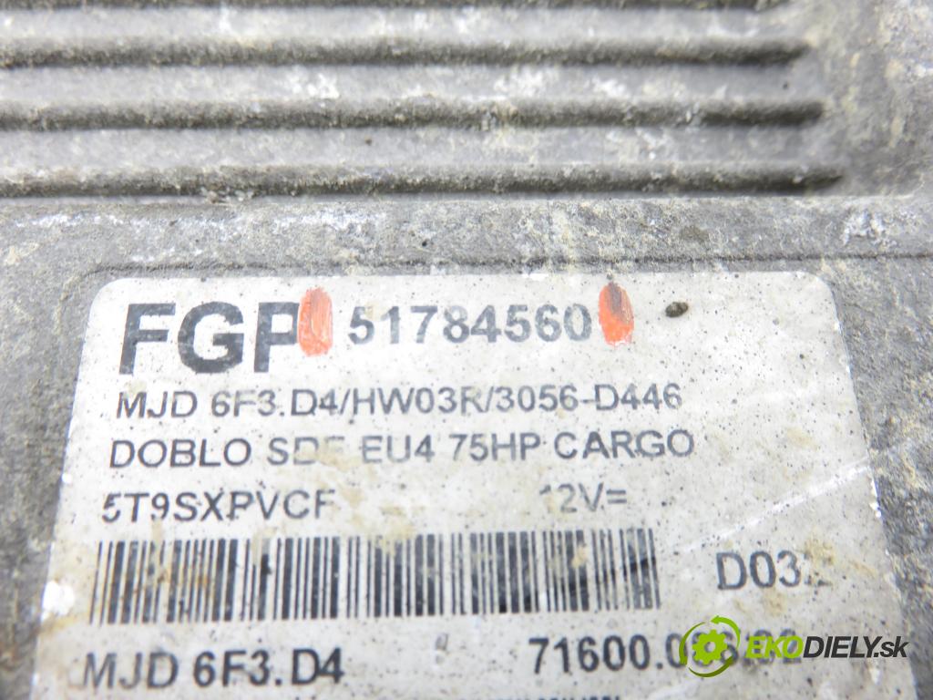 FIAT DOBLO nadwozie wielkoprzestrzenne (MPV) (119_, 223_) KOMBIVAN 2006 55,00 1.3 JTD - 199 A2.000 1248,00 Riadiaca jednotka Motor 51784560