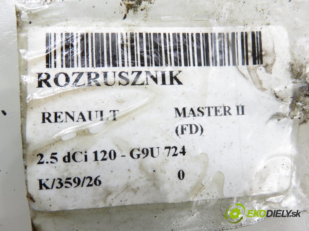 RENAULT MASTER II Skrzynia (FD) FURGON 2004 84,00 2.5 dCi 120 - G9U 724 2464,00 Štartér  (Štartér)