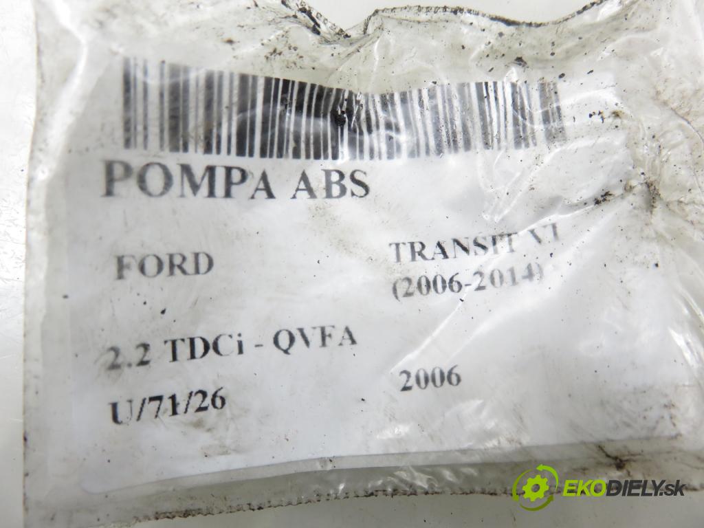 FORD TRANSIT Furgon (FA_ _) FURGON 2006 81,00 2.2 TDCi - QVFA 2198,00 pumpa ABS 0265800419 ; 6C112M110BC ; 0265231531 (Pumpa ABS)