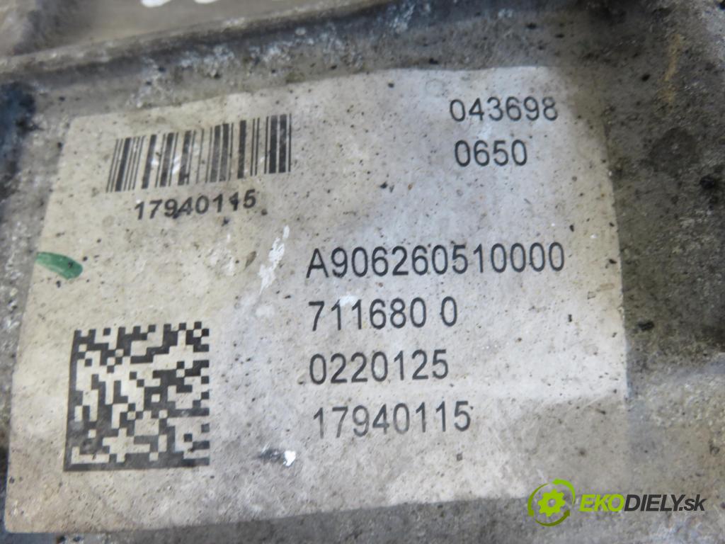 MERCEDES-BENZ SPRINTER 3,5-t Skrzynia (906) FURGON 2011 95,00 313 CDI (906.631, 906.633, 906.635, 906.637) - OM  2143,00 Prevodovka MANUALNA 711680 ; A9062605100