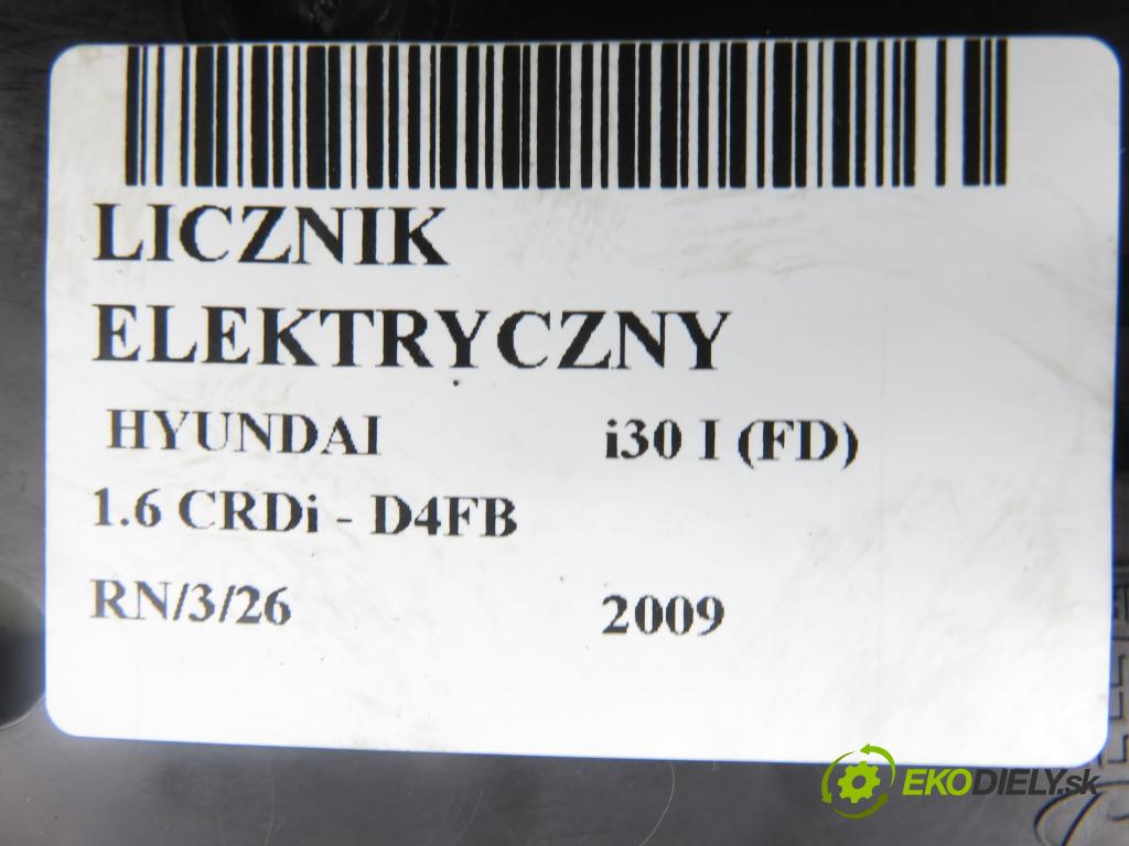 HYUNDAI i30 (FD) HB 2009 66,00 1.6 CRDi 1582,00 Prístrojovka elektrický 940332R200