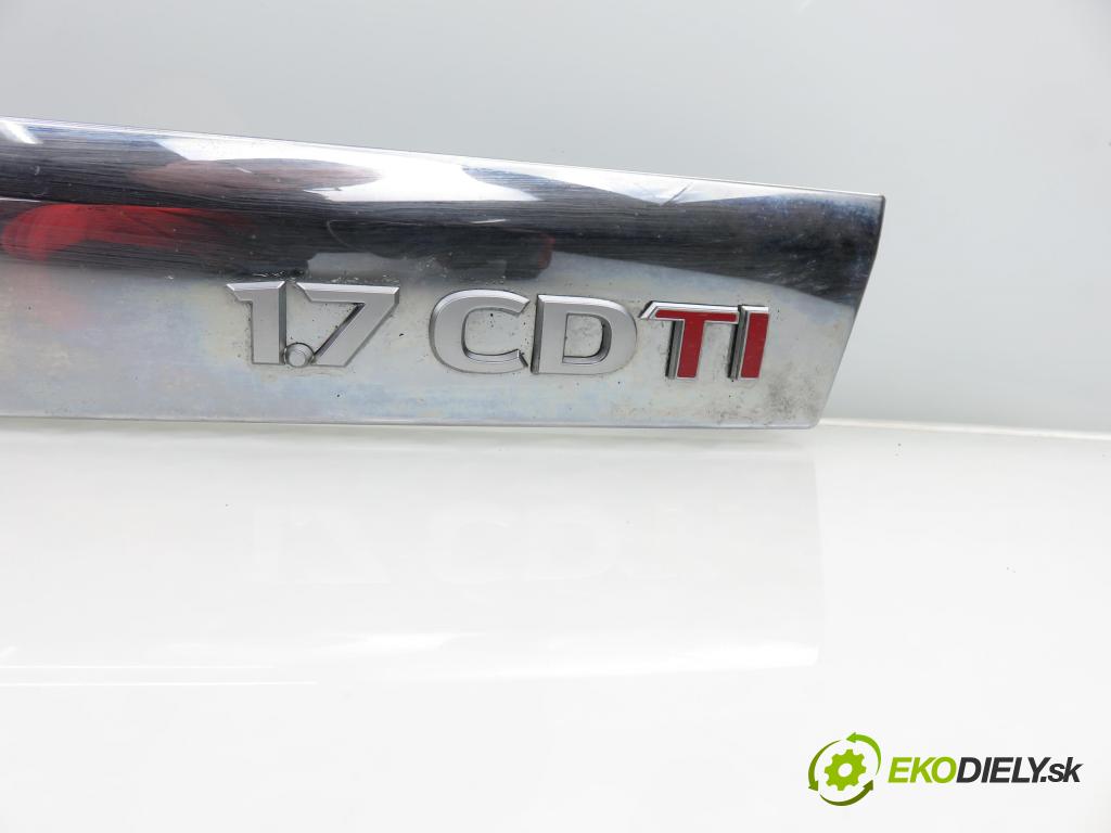 OPEL ZAFIRA B (A05) MINIVAN 2008 92,00 1.7 CDTI - A 17 DTR 1686,00 Zadné čelo dverí kufor 13266474