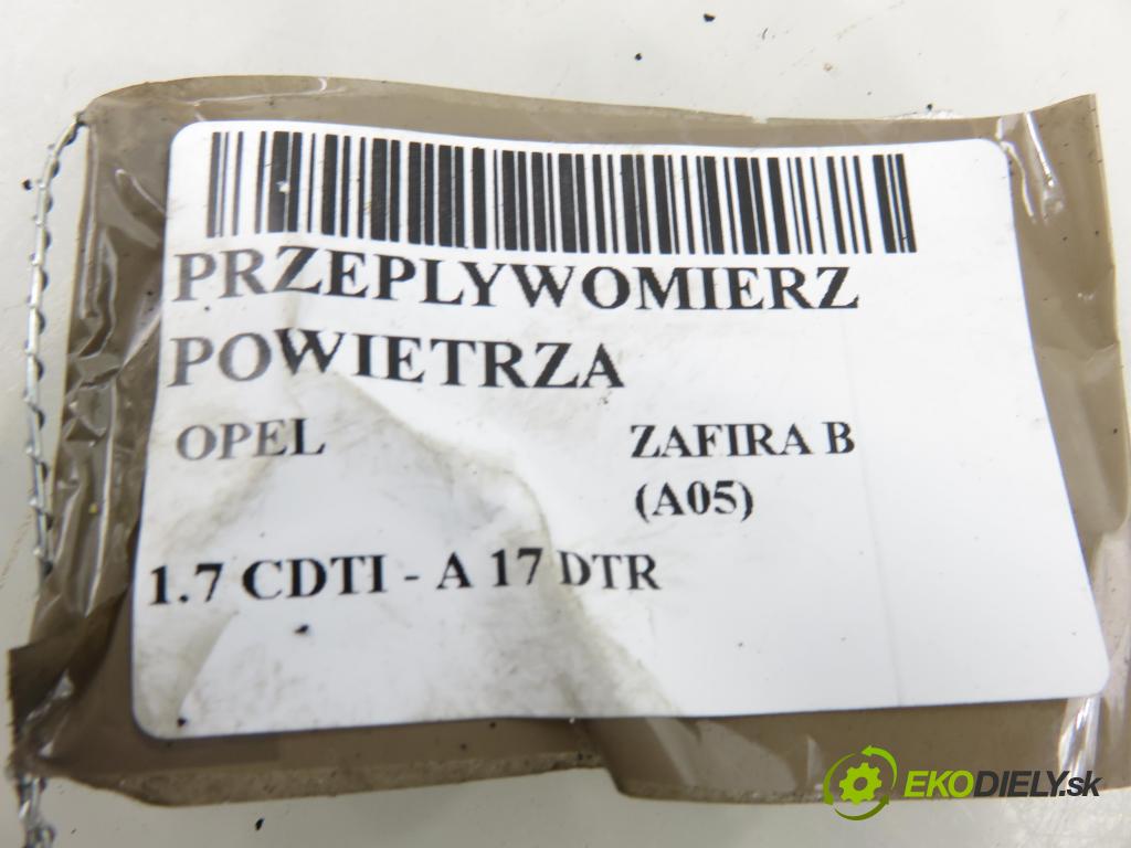 OPEL ZAFIRA B (A05) MINIVAN 2008 92,00 1.7 CDTI - A 17 DTR 1686,00 váha vzduchu vzduchu 0281002832 ; 55561301