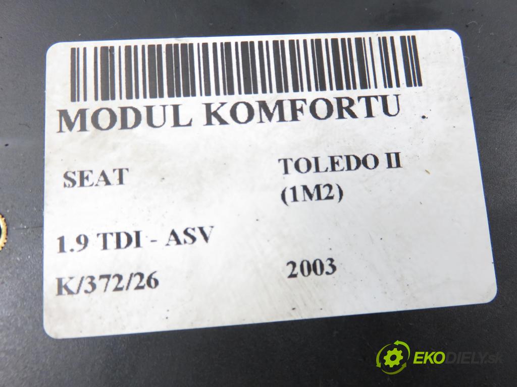 SEAT TOLEDO II (1M2) SEDAN 2003 81,00 1.9 TDI - ASV 1896,00 MODUL komfortu 1C0959799F