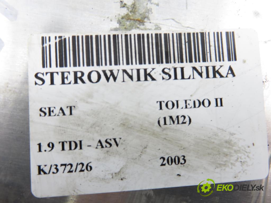 SEAT TOLEDO II (1M2) SEDAN 2003 81,00 1.9 TDI - ASV 1896,00 Riadiaca jednotka Motor 038906012FK ; 0281010683