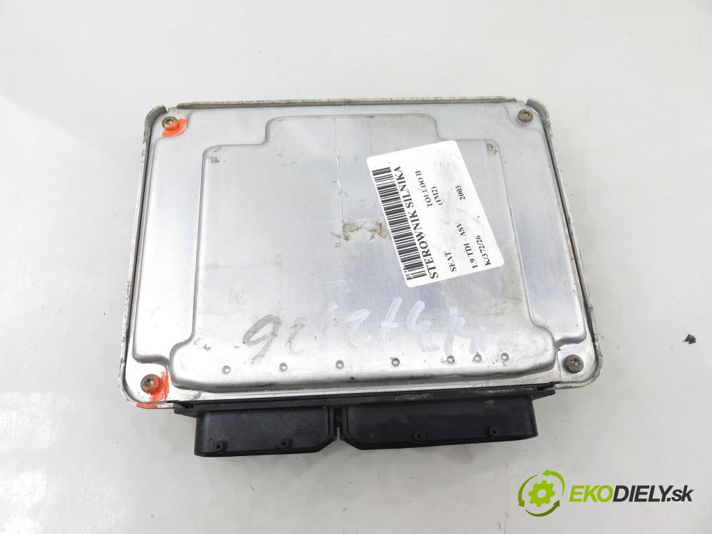SEAT TOLEDO II (1M2) SEDAN 2003 81,00 1.9 TDI - ASV 1896,00 Riadiaca jednotka Motor 038906012FK ; 0281010683
