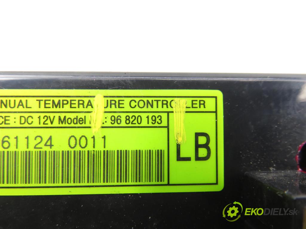 CHEVROLET CAPTIVA (C100, C140) SUV 2007 110,00 2.0 D 4WD 1991,00 Panel topení KLIMATIZACE: 96820193