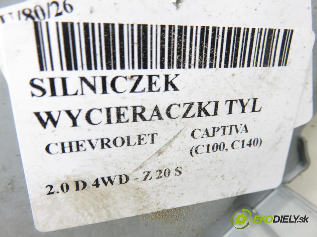 CHEVROLET CAPTIVA (C100, C140) SUV 2007 110,00 2.0 D 4WD 1991,00 motorek stěrače ZADNÍ: 96627058