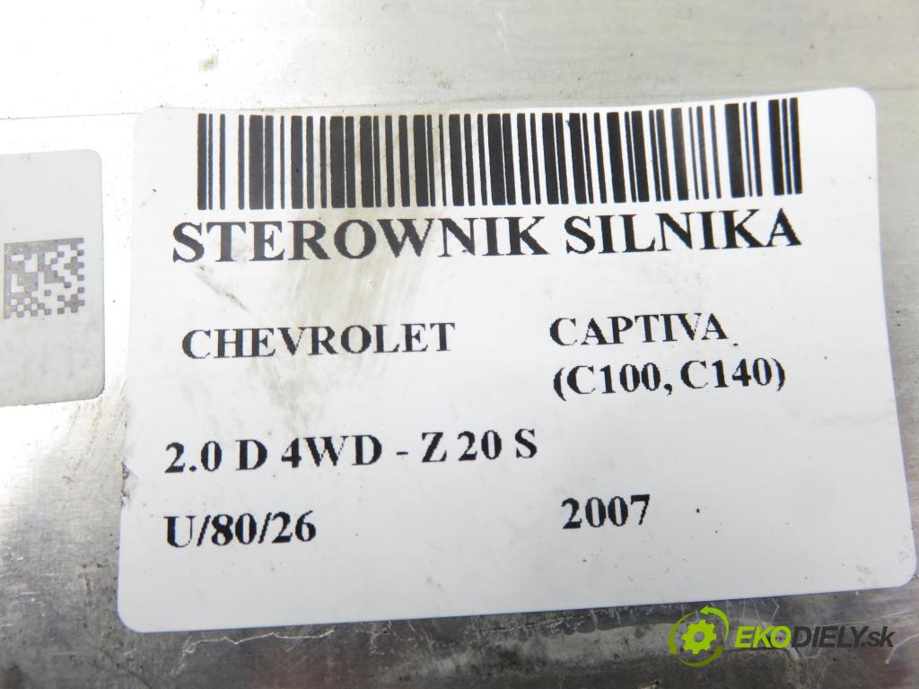 CHEVROLET CAPTIVA (C100, C140) SUV 2007 110,00 2.0 D 4WD 1991,00 řídící jednotka motora 96836517 ; 0281014296