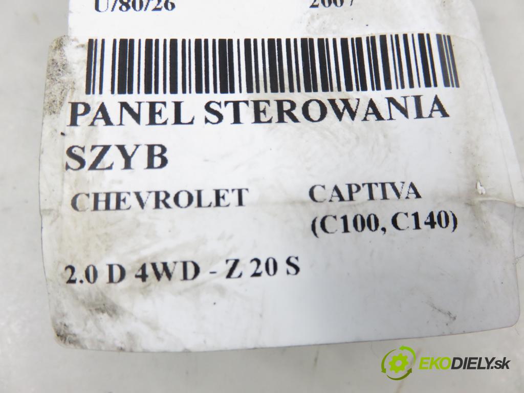CHEVROLET CAPTIVA (C100, C140) SUV 2007 110,00 2.0 D 4WD 1991,00 Panel ovládania okien 202005436 ; 201003481