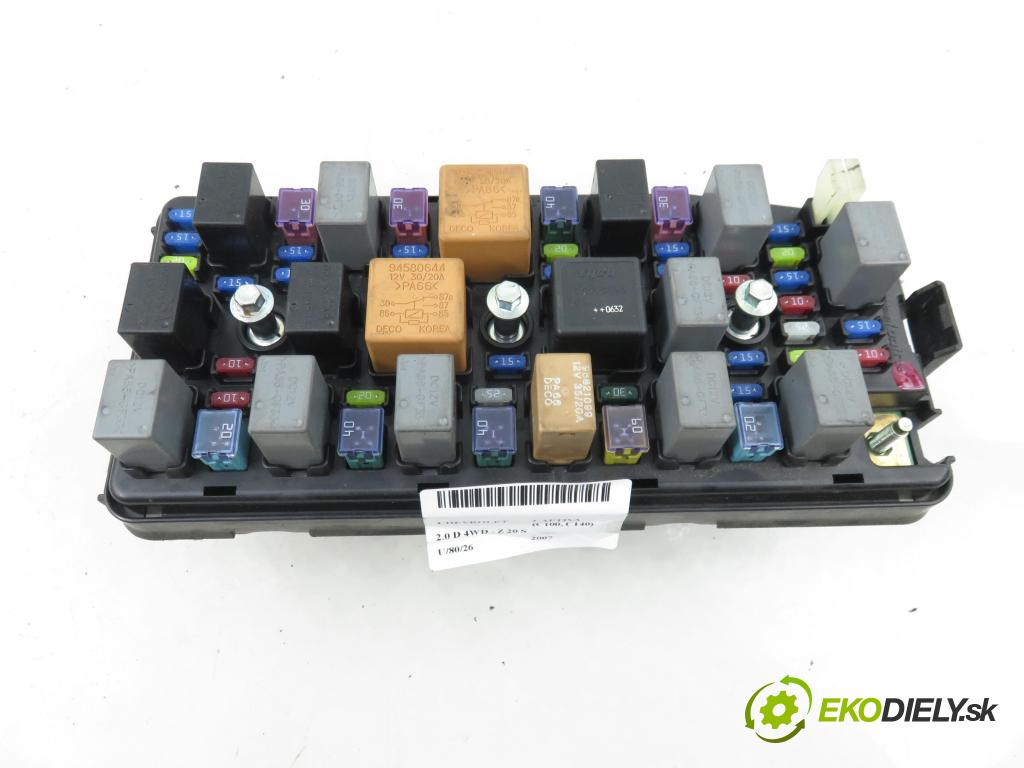 CHEVROLET CAPTIVA (C100, C140) SUV 2007 110,00 2.0 D 4WD 1991,00 Skrinka POJISTKY: